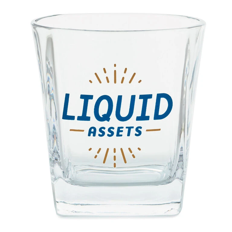 Hallmark Liquid Assets Lowball Glass, 15 Oz. 1 Hallmark Liquid Assets Lowball Glass, 15 Oz.