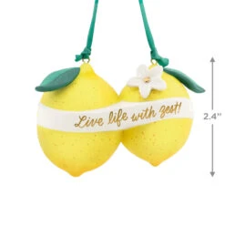 Hallmark Live Life With Zest! Porcelain Ornament -Hallmark Live Life With Zest Lemons Keepsake Ornament 1799QHX3057 03