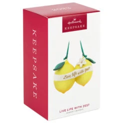Hallmark Live Life With Zest! Porcelain Ornament -Hallmark Live Life With Zest Lemons Keepsake Ornament 1799QHX3057 04