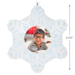 Hallmark Magic Sparkling Snowflake Photo Personalized Ornament With Light -Hallmark Magic Sparkling Snowflake Photo Keepsake Personalized Ornament With Light 2999QHE2010B3 03