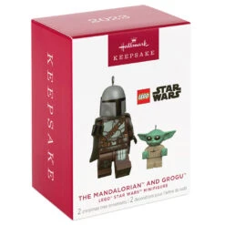 Hallmark The Mandalorian™ And Grogu™ LEGO® Star Wars™ Minifigure Ornaments, Set Of 2 -Hallmark Mandalorian Grogu LEGO Minifig Keepsake Ornaments 2499QXI7079 04