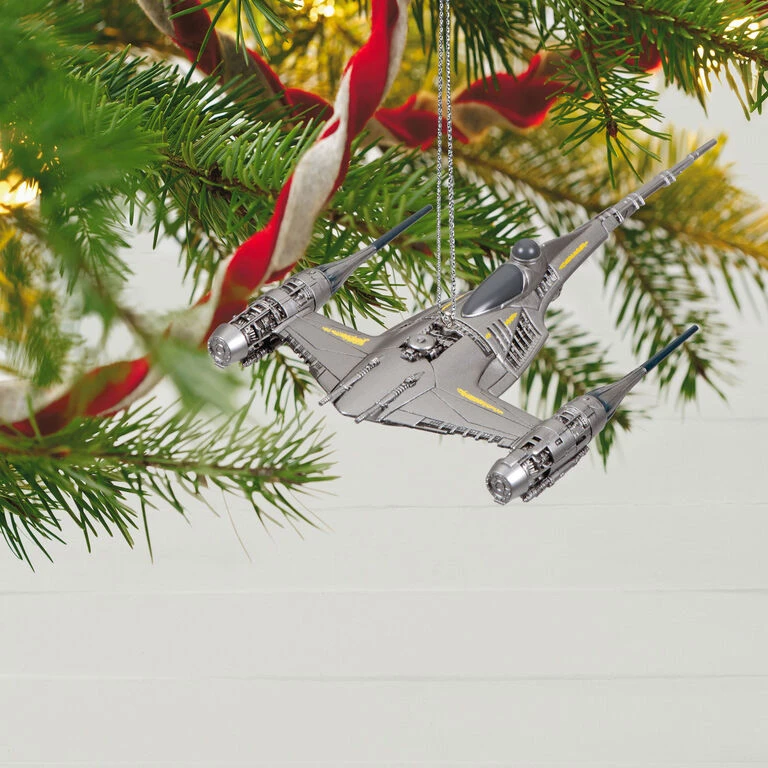 Hallmark Star Wars: The Mandalorian™ The Mandalorian's N-1 Starfighter™ Ornament 2 Hallmark Star Wars: The Mandalorian™ The Mandalorian's N-1 Starfighter™ Ornament - Image 2