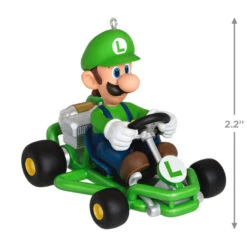 Hallmark Nintendo Mario Kart™ Luigi Ornament 8 Hallmark Nintendo Mario Kart™ Luigi Ornament -Hallmark Mario Kart Luigi Keepsake Ornament 1899QXI6337 03