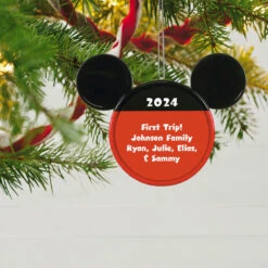 Hallmark Disney Mickey Mouse Ears Silhouette Text Personalized Ornament 5 Hallmark Disney Mickey Mouse Ears Silhouette Text Personalized Ornament -Hallmark Mickey Mouse Ears Shape Text Personalized Ornament 2499QHE1962B1 02