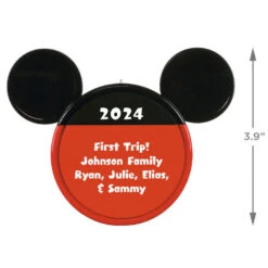 Hallmark Disney Mickey Mouse Ears Silhouette Text Personalized Ornament 6 Hallmark Disney Mickey Mouse Ears Silhouette Text Personalized Ornament -Hallmark Mickey Mouse Ears Shape Text Personalized Ornament 2499QHE1962B1 03
