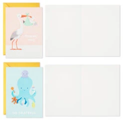 Hallmark Mom And Baby Animal Assortment Blank Thank-You Notes, Pack Of 48 -Hallmark Mom and Baby Animal Assortment Blank ThankYou Notes 5STZ1134 05