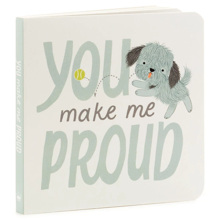 Hallmark MopTops Shaggy Dog Stuffed Animal With You Make Me Proud Board Book 4 Hallmark MopTops Shaggy Dog Stuffed Animal With You Make Me Proud Board Book - Image 4
