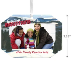 Hallmark Mountain Vacation Personalized Text And Photo Metal Ornament -Hallmark Mountain Vacation Personalized Christmas Ornament 1OFM1001B9 03