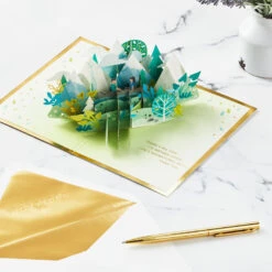 Hallmark Love Sharing Life's Adventure With You 3D Pop-Up Love Card 13 Hallmark Love Sharing Life's Adventure With You 3D Pop-Up Love Card -Hallmark Mountains and Trees 3D PopUp Love Card 1299LAD2890 06