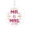 Hallmark Mr. & Mrs. Personalized Text Metal Ornament