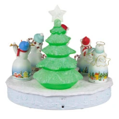 Hallmark Snowtop Lodge Christmas Concert Tabletop Decoration With Light And Sound -Hallmark Musical Snowmen Ornaments Keepsake Decoration 1QFM3929 06