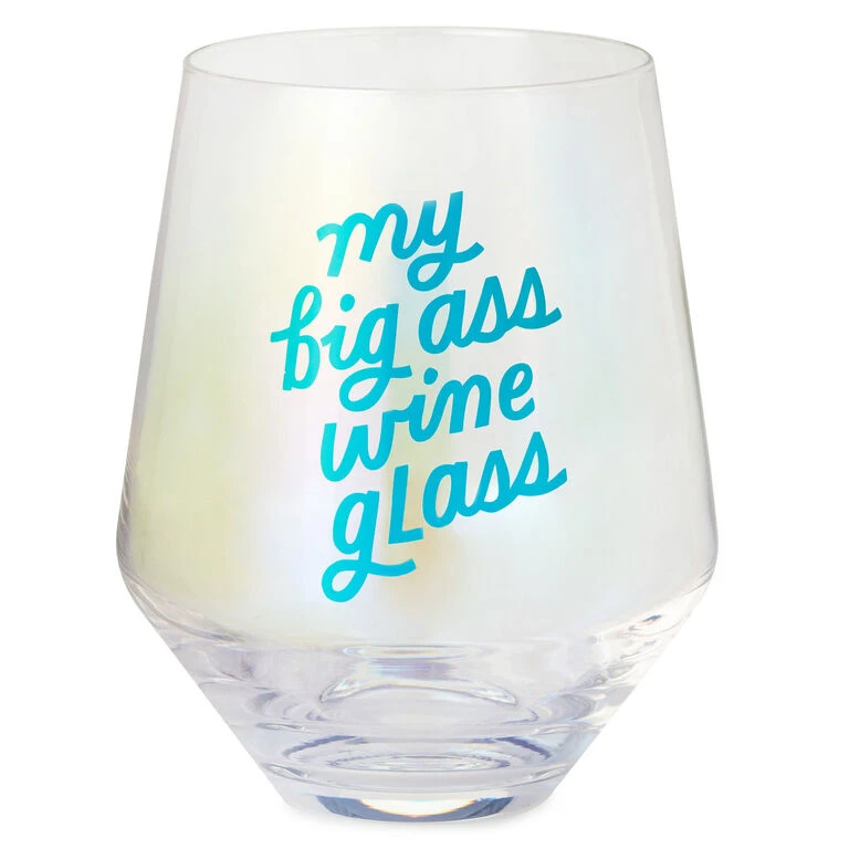 Hallmark Jumbo My Big Ass Stemless Wine Glass, 40 Oz. 1 Hallmark Jumbo My Big Ass Stemless Wine Glass, 40 Oz.