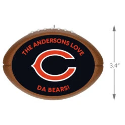 Hallmark NFL Football Chicago Bears Text Personalized Ornament -Hallmark NFL Football Chicago Bears Text Personalized Ornament 2499QHE1985B6 03