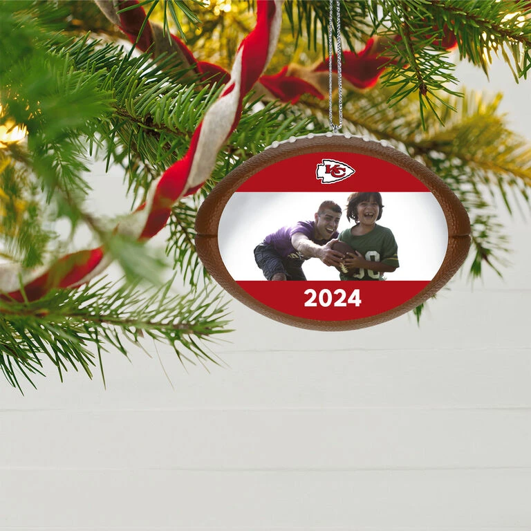 Hallmark NFL Football Kansas City Chiefs Text And Photo Personalized Ornament 2 Hallmark NFL Football Kansas City Chiefs Text And Photo Personalized Ornament - Image 2
