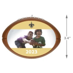 Hallmark NFL Football New Orleans Saints Text And Photo Personalized Ornament -Hallmark NFL Football New Orleans Saints Text and Photo Personalized Ornament 2499QHE1985B18 03