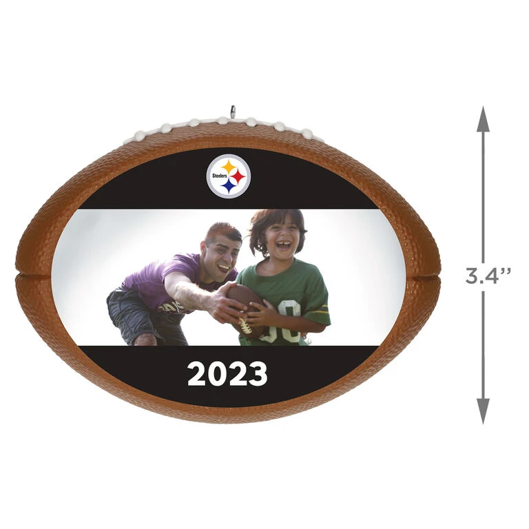Hallmark NFL Football Pittsburgh Steelers Text And Photo Personalized Ornament 3 Hallmark NFL Football Pittsburgh Steelers Text And Photo Personalized Ornament - Image 3