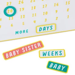 Hallmark So Excited To Meet You Magnetic Baby Countdown Board 5 Hallmark So Excited To Meet You Magnetic Baby Countdown Board -Hallmark New Baby Pregnancy Countdown Calendar 1BBY4821 03