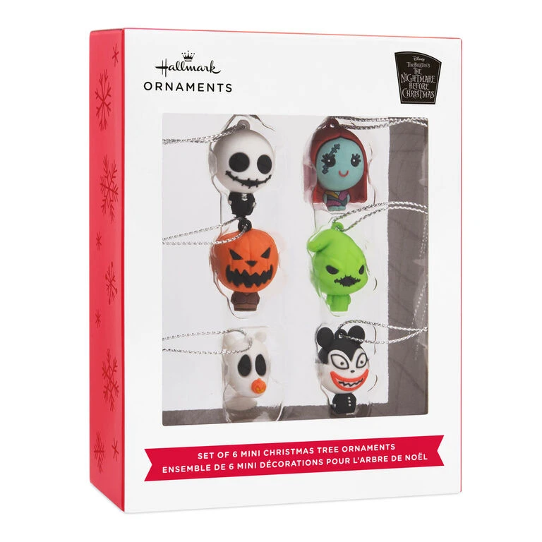 Mini Disney Tim Burton's The Nightmare Before Christmas Shatterproof Hallmark Ornaments, Set Of 6 4 Mini Disney Tim Burton's The Nightmare Before Christmas Shatterproof Hallmark Ornaments, Set Of 6 - Image 4