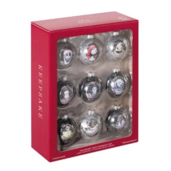 Hallmark Disney Tim Burton's The Nightmare Before Christmas Halloween Town Glass Ornaments, Set Of 9 -Hallmark Nightmare Before Christmas Glass Ball Keepsake Ornaments 2999QSB6289 04