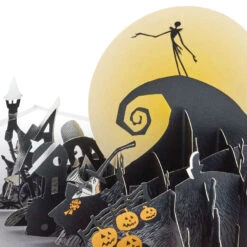 Hallmark Disney Tim Burton's The Nightmare Before Christmas Happy Nightmares 3D Pop-Up Card -Hallmark Nightmare Before Christmas Jack Skellington 3D PopUp Card 1499LAD2846 03