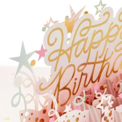 Hallmark Here's To A Happy Year Ahead 3D Pop-Up Birthday Card 13 Hallmark Here's To A Happy Year Ahead 3D Pop-Up Birthday Card -Hallmark Party Decorations 3D PopUp Birthday Card 1299LAD2899 04