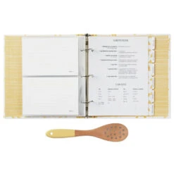 Hallmark Pasta Recipe Organizer Book With Wooden Strainer Spoon 6 Hallmark Pasta Recipe Organizer Book With Wooden Strainer Spoon -Hallmark PastaThemed Recipe Binder With Wood Spoon 1TOG1035 03