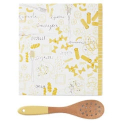 Hallmark Pasta Recipe Organizer Book With Wooden Strainer Spoon 7 Hallmark Pasta Recipe Organizer Book With Wooden Strainer Spoon -Hallmark PastaThemed Recipe Binder With Wood Spoon 1TOG1035 04