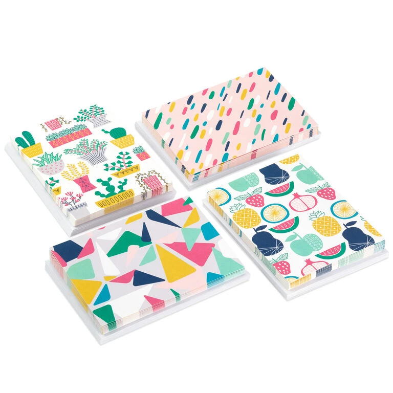 Hallmark Pattern Play Assorted Blank Note Cards, Pack Of 48 1 Hallmark Pattern Play Assorted Blank Note Cards, Pack Of 48