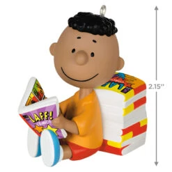 Hallmark The Peanuts® Gang Franklin Ornament -Hallmark Peanuts Franklin Reading Comics Keepsake Ornament 1899QXE3289 03