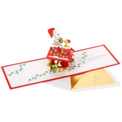 Hallmark Peanuts® Snoopy Joy To The World 3D Pop-Up Christmas Card -Hallmark Peanuts Snoopy and Woodstock 3D PopUp Christmas Card 1499IXC8994 03