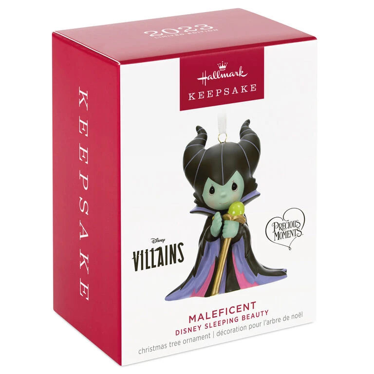 Hallmark Disney Precious Moments Maleficent Porcelain Ornament 4 Hallmark Disney Precious Moments Maleficent Porcelain Ornament - Image 4