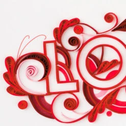 Hallmark With All My Heart Quilled Paper Handmade Love Card 11 Hallmark With All My Heart Quilled Paper Handmade Love Card -Hallmark Red Letters Quilled Paper Handmade Romantic Love Card 1299LAD2811 04