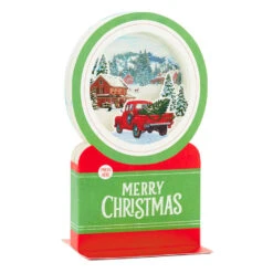 Hallmark Red Truck Snow Globe Musical 3D Pop-Up Christmas Card With Motion 11 Hallmark Red Truck Snow Globe Musical 3D Pop-Up Christmas Card With Motion -Hallmark Red Truck Snowglobe 3D PopUp Music Motion Christmas Card 1299XOD9992 03