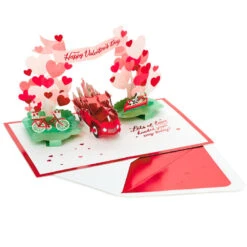 Hallmark Special Delivery 3D Pop-Up Valentine's Day Card -Hallmark Red Truck With Flowers 3D PopUp Valentines Day Card 1299IAV6066 03