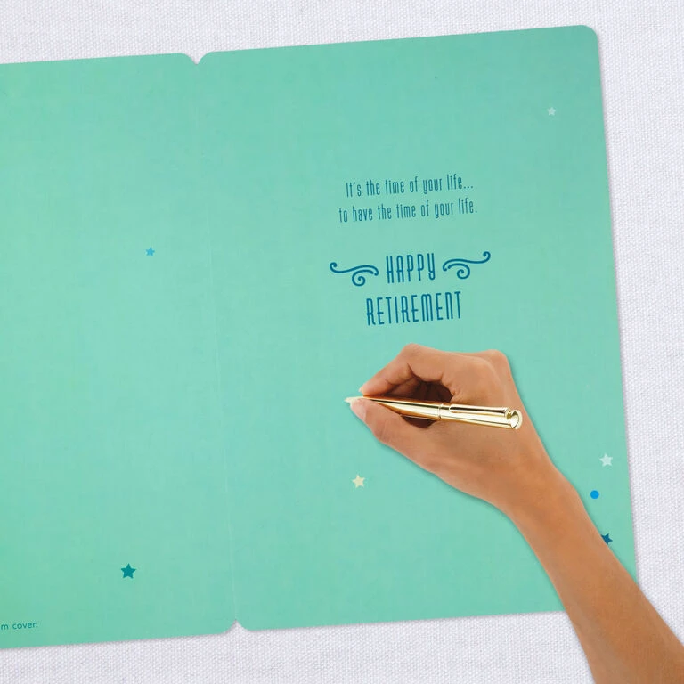 Hallmark 16" Retired And Admired Jumbo Retirement Card With Banner 6 Hallmark 16" Retired And Admired Jumbo Retirement Card With Banner - Image 6