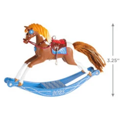 Hallmark Rocking Horse Memories 2023 Ornament 8 Hallmark Rocking Horse Memories 2023 Ornament -Hallmark Rocking Horse Keepsake Ornament 1799QXR8089 03