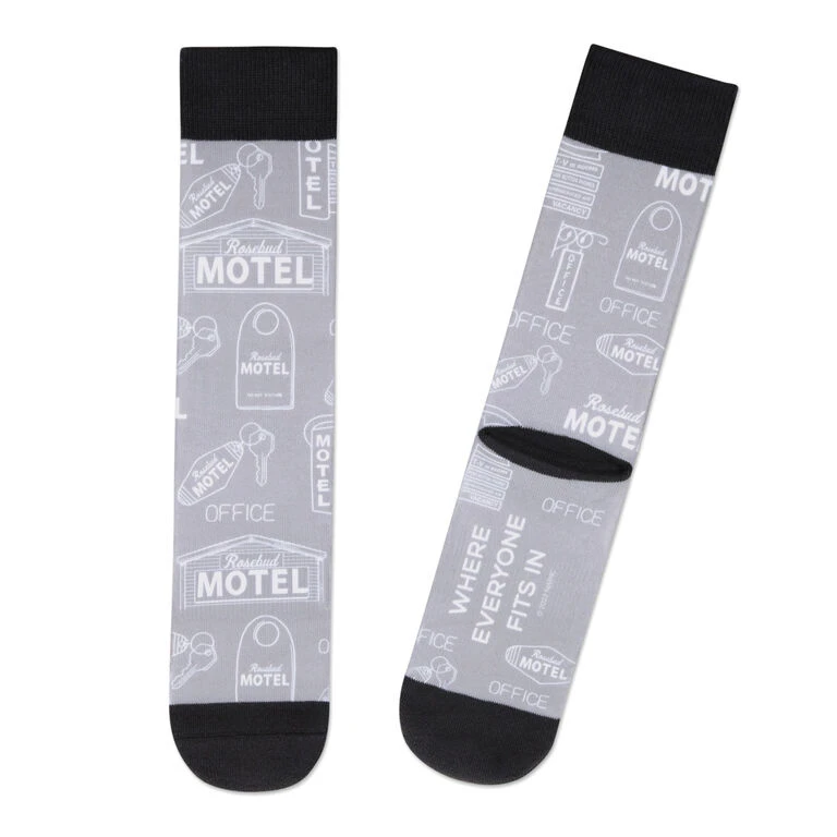 Hallmark Schitt's Creek® Rosebud Motel Novelty Crew Socks 1 Hallmark Schitt's Creek® Rosebud Motel Novelty Crew Socks