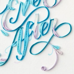 Hallmark Happily Ever After Quilled Paper Handmade Wedding Card 11 Hallmark Happily Ever After Quilled Paper Handmade Wedding Card -Hallmark Script Letters Quilled Paper Handmade Wedding Card 1299LAD9615 04