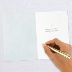 Hallmark Happily Ever After Quilled Paper Handmade Wedding Card 13 Hallmark Happily Ever After Quilled Paper Handmade Wedding Card -Hallmark Script Letters Quilled Paper Handmade Wedding Card 1299LAD9615 06