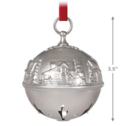 Hallmark Ring In The Season Metal Bell Ornament 8 Hallmark Ring In The Season Metal Bell Ornament -Hallmark Silver Jingle Bell Keepsake Ornament 2699QXR8139 03