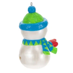Hallmark Pull My Finger Snowman Ornament With Sound 11 Hallmark Pull My Finger Snowman Ornament With Sound -Hallmark Snowman With BlueGreen HatScarf Keepsake Ornament 2199QGO2829 06