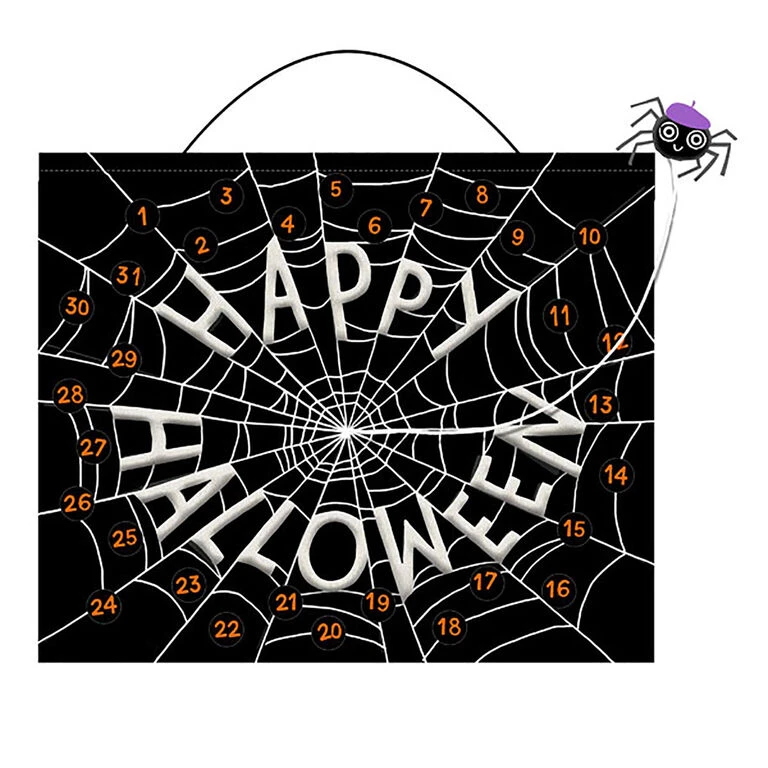 Hallmark Spider Web Glow-in-the-Dark Halloween Countdown Calendar 1 Hallmark Spider Web Glow-in-the-Dark Halloween Countdown Calendar