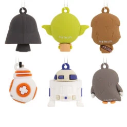 Mini Star Wars™ Shatterproof Hallmark Ornaments, Set Of 6 -Hallmark Star Wars Characters Miniature Christmas Ornaments Set of 6 2HCM6129 06