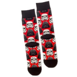 Hallmark Star Wars™ Darth Vader™ And Stormtrooper™ Helmet Novelty Crew Socks -Hallmark Star Wars Darth VaderStormtrooper Crew Socks 1SHP2162 03