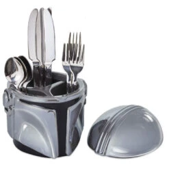 Hallmark Star Wars: The Mandalorian™ Helmet Sculpted Ceramic Caddy -Hallmark Star Wars Mandalorian Sculpted Helmet Ceramic Jar 1SHP2163 02