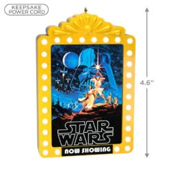 Hallmark Star Wars: A New Hope™ Now Showing Ornament With Light -Hallmark Star Wars Movie Poster Keepsake Ornament 2499QXI7149 03