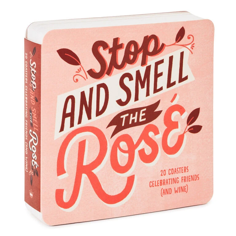 Hallmark Stop And Smell The Rosé: 20 Coasters Celebrating Friends (And Wine) Book 1 Hallmark Stop And Smell The Rosé: 20 Coasters Celebrating Friends (And Wine) Book