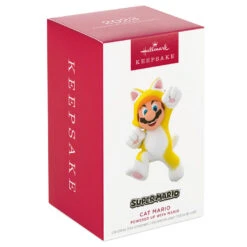 Hallmark Nintendo Super Mario™ Powered Up With Mario Cat Ornament -Hallmark Super Mario Cat Keepsake Ornament 1899QXR8199 04