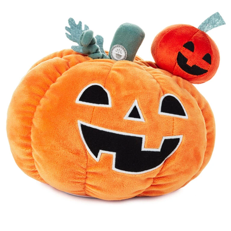 Hallmark Tricks Or Treats Pumpkins Singing Plush With Motion, 8.5" 1 Hallmark Tricks Or Treats Pumpkins Singing Plush With Motion, 8.5"