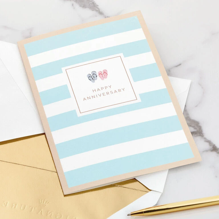 Hallmark Tropical Beach Scene 3D Pop-Up Anniversary Card 5 Hallmark Tropical Beach Scene 3D Pop-Up Anniversary Card - Image 5